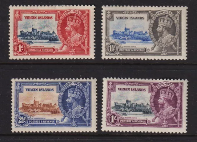 Virgin Islands - 1935 Silver Jubilee set, mint, cat. $ 25.00