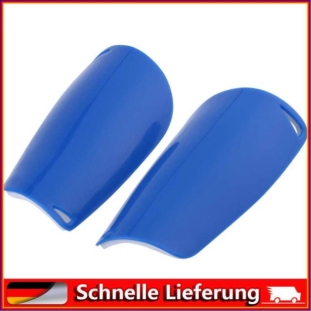 1 Par Leggings Fútbol Escudo Antideslizante Niños Protector Espinillas (Azul)