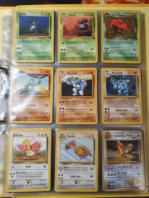 Pokémon Kartenordner Restposten 1999 WOTC Holo Bundle Basis Fossil Dschungel Team Rakete