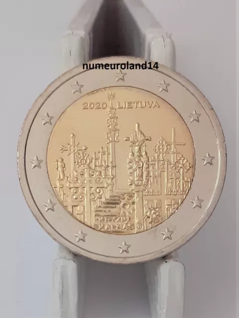 DISPO 2 euro LITUANIE 2020 Commémo. Colline des Croix. NEUVE. Envoi en suivi.