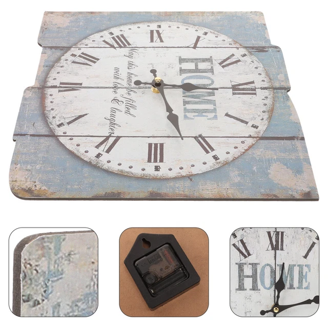 Sculpture Murale Flottante En Bois - Oursons Noirs Style Rustique - Déco Maison 22,5"