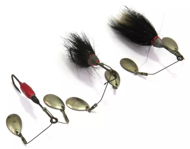 SHANNON TWIN SPINNER Vintage Spinnerbait Fishing Lures, Lot of 3