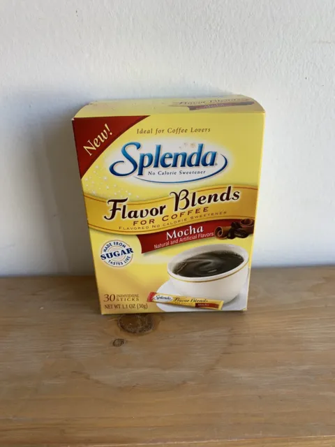 Splenda Flavor Blends Mocha Coffee Sweetener NEW Sticks 30 Sugar Packets