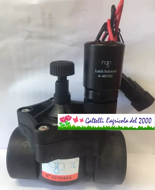 Elettrovalvola rain 1'' femmina 9 v 6-40 VDC Irrigazione prato orto giardino