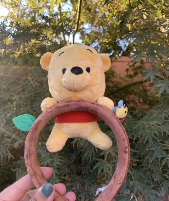 Disney Tokyo Resort Winnie the pooh fluffy Ears Headband Disneyland Disney