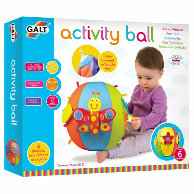 Galt Actividad Bola Bebé Niño Suave Juego Juguete Lavable Regalo Infantil 6m+