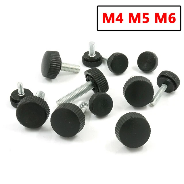 Assortment Of Knurled Thumb Screws - M3, M4, M5, M6 Sizes In Aluminum Alloy For DIY