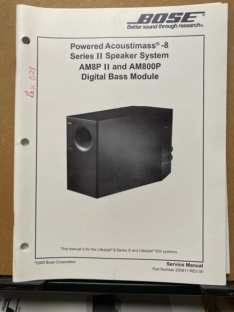 Bose acoustimass 8 series sales ii