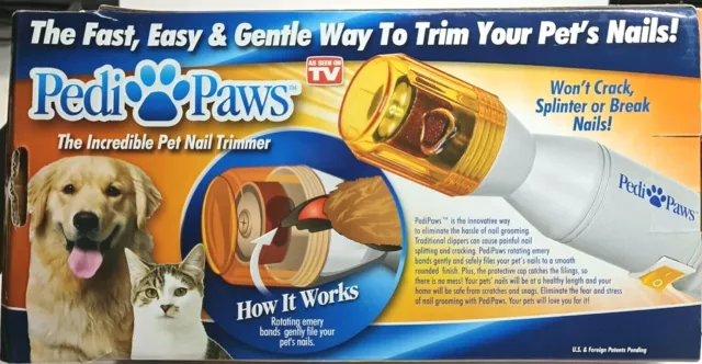 Pedi Paws - Taglia Unghie - Lima Pedicure Cane Gatti - Funziona A Batteria