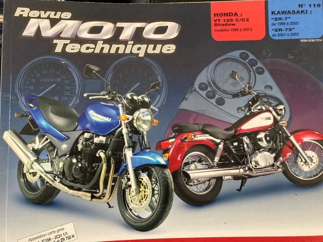 revue technique moto 119 KAWASAKI ZR-7- ZR-7 S - HONDA VT 125 C/C2 SHADOW