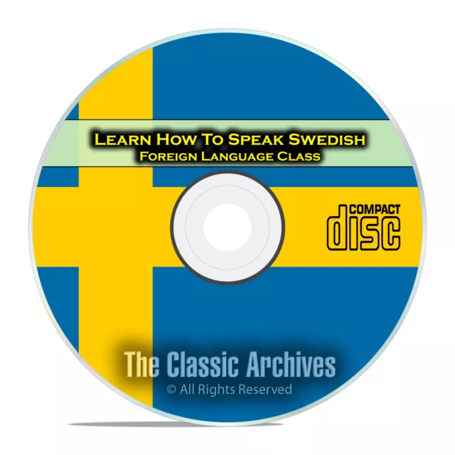 Learn How To Speak Swedish, Fast & Easy Foreign Language Training Course, CD E18