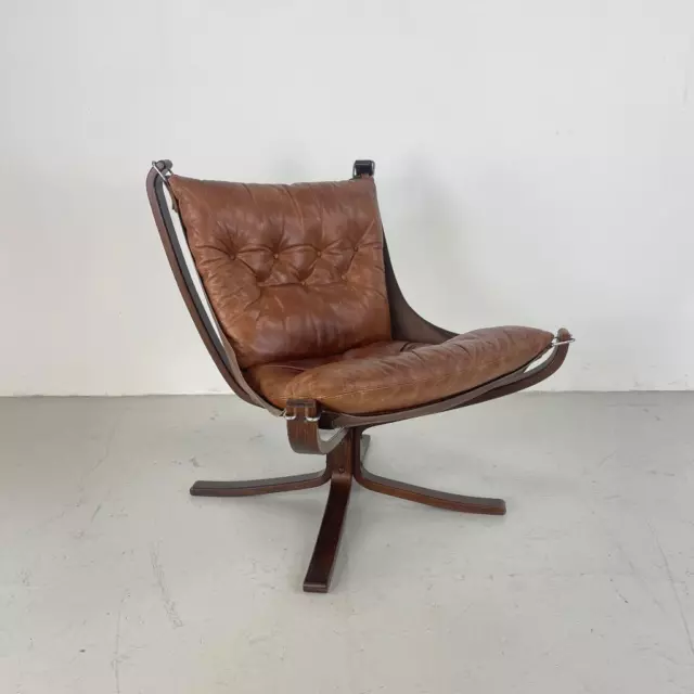DANISH FALCON CHAIR SIGURD RESELL RESSELL 60s 70s MIDCENTURY BROWN #4203