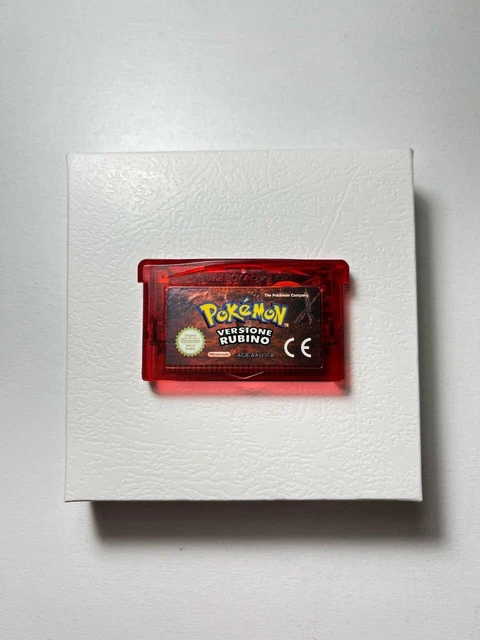 POKÉMON VERSIONE RUBINO NINTENDO GAME BOY ADVANCE GBA e DS NDS PAL ITA ITALIANO POKÉMON VERSIONE RUBINO NINTENDO GAME BOY ADVANCE GBA e DS NDS PAL ITA ITALIANO
