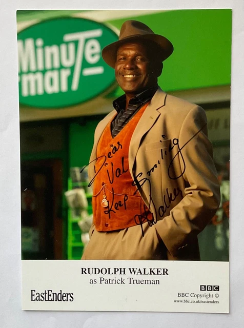 RUDOLPH WALKER Genuine Handsigned Eastenders Castcard 6 x 4