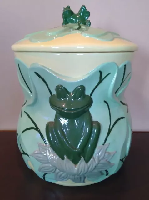Cookie Jar/ Kitchen Canister – Fatty Frog Pots Handmade Pottery