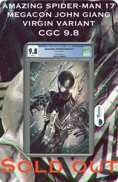 Amazing Spider-Man #17 Cgc 9.8 John Giang Megacon Virgin Variant-B- Ships Today