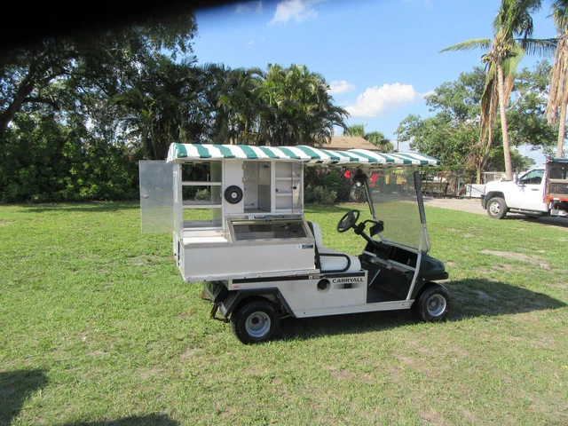 Club Car Carryall Gas Engine Beverage Cart Refreshment Vehicle.