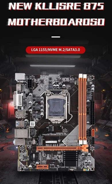 B75 INTEL LGA1155 Motherboard M.2 NVMe DDR3 Memory for i3 i5 i7 CPU £39 ...
