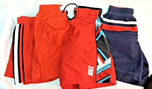 Speedo Nike Bathing Swimsuits Red Black Boys Size Small Lot of 4