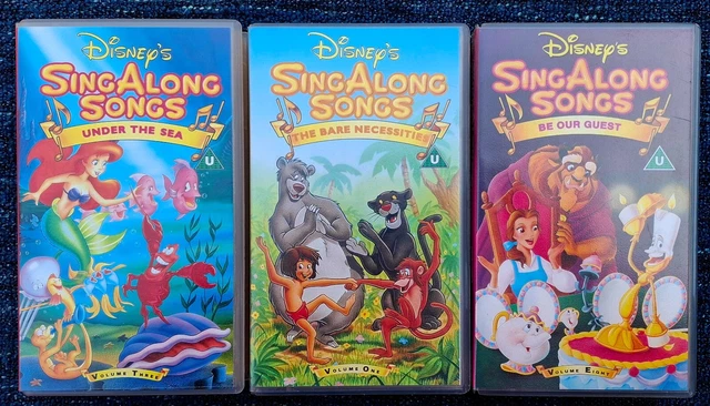 WALT DISNEY SING Along Songs Vhs Videotape Cassette Little Mermaid