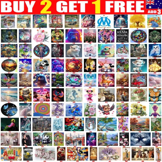 DIY 5D Full Drill Diamond Painting Cross Stitch Kit Art Picture Embroidery Mural