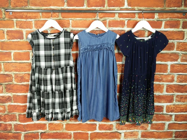 Girls Bundle Age 6-7 Years Gap Next Short Sleeve Dress Summer Party Floral 122Cm