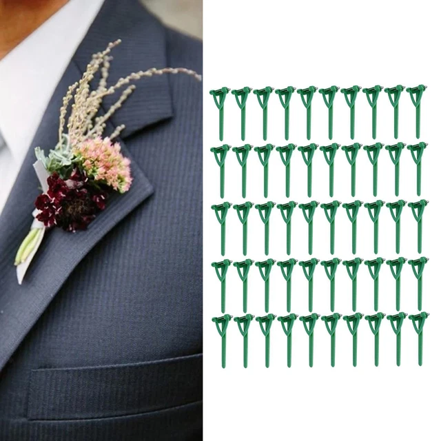 50 Pièces Épingle de Poitrine de Corsage, Accessoire de Broche de Boutonnière