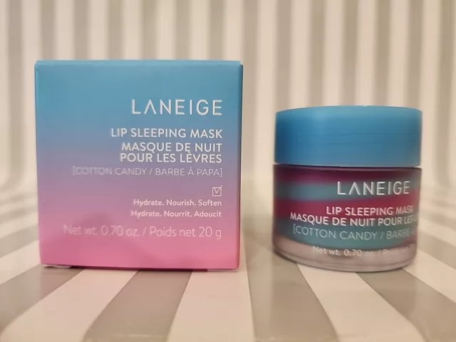 Laneige COTTON CANDY SWIRL Lip Sleeping Mask 20g FULL SIZE Limited Edition NEW