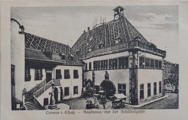 AK Colmar Elsass Alsace Kaufhaus von der Schädelgasse