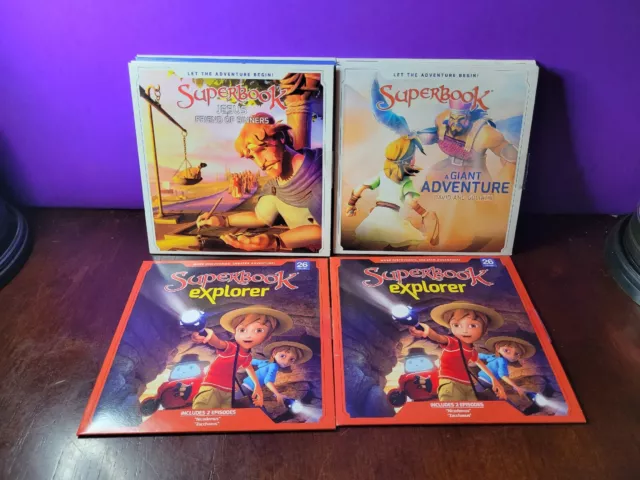 Superbook Dvd Lot of 11, Phillip, David & Goliath, Naaman, Birth Of Moses