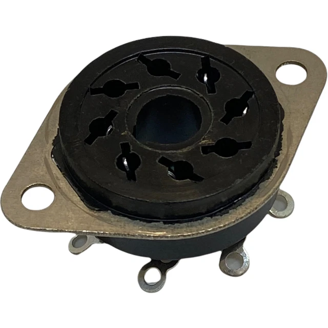 8pin Tube Prise Céramiques, Vide Tube Protection Tube Broche Prise Tamage Plaque Convient Pour Kt88 6sl7 Tube