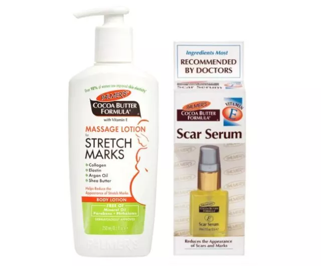 Palmer's Scar Serum with Palmer's Stretch Mark Lotion