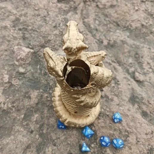 Tour à Dés Tiamat – Reine Des Dragons – Design 5 Têtes – Pour D&D, RPG, Jeux De Plateau