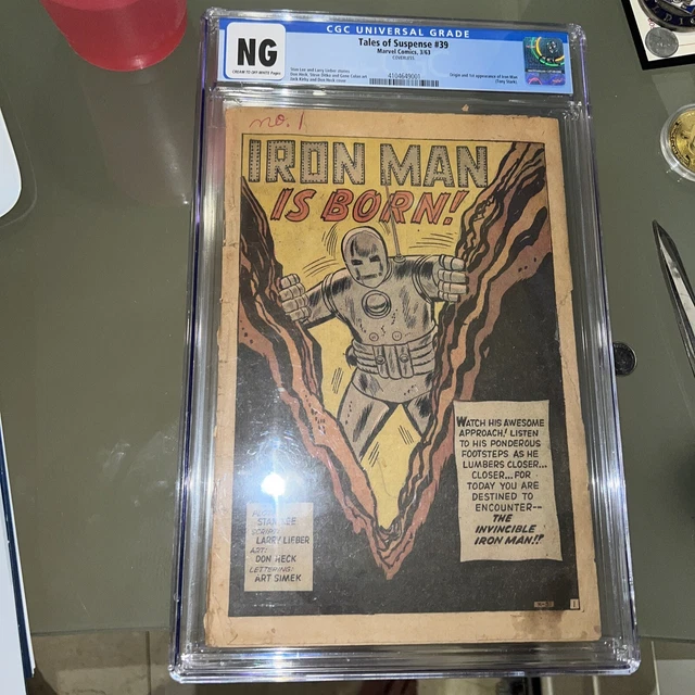 Tales of Suspense #39 - Marvel 1963 CGC COVERLESS 1st App and Origin of Iron Man