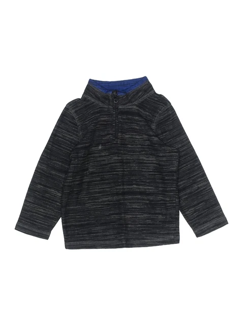 Jumping Beans Boys Black Fleece Jacket 3T