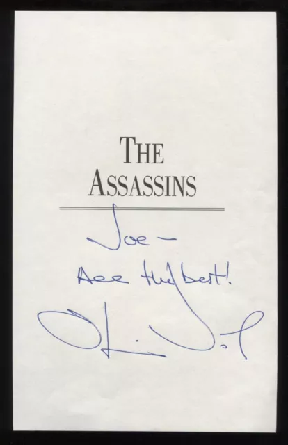 Oliver North Signed Book Page Cut Autographed Cut Signature