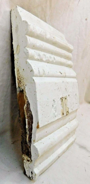 1800's Wood Antique Rosette TRIM Plinth Block DOOR Molding Wood Block ORNATE 6