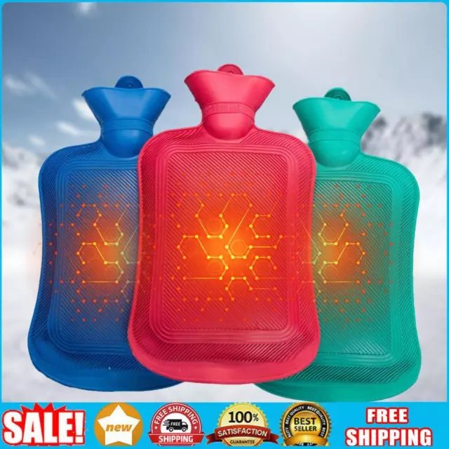 Hot Water Bottle Hot Water Bag Long Lasting 2L for Winter (Multicolor 2000ml)