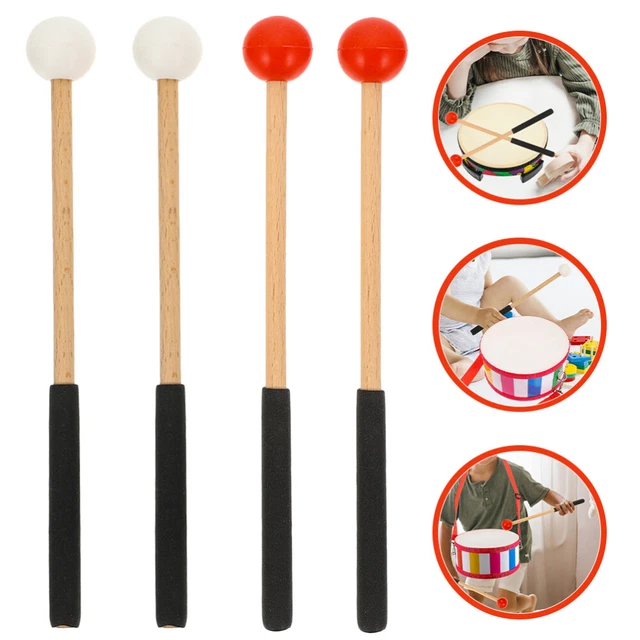 2 PAIRS XYLOPHONE Mallets Tongue Drum Sticks Singing Bowl Drumstick £12