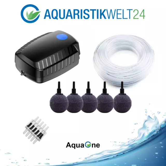 AquaOne Aérateur pour Étang Pompe de Ventilation D'Étang CAP-50 Set Bassin 3