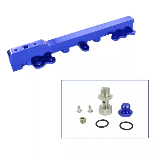 For Honda D Series Sohc D16 Fuel Rail Kit High Volume Fuel Injector Rail Blue