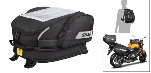 Sacoche / Sac  réservoir moto SHAD 20  litres  Valise sac à dos
