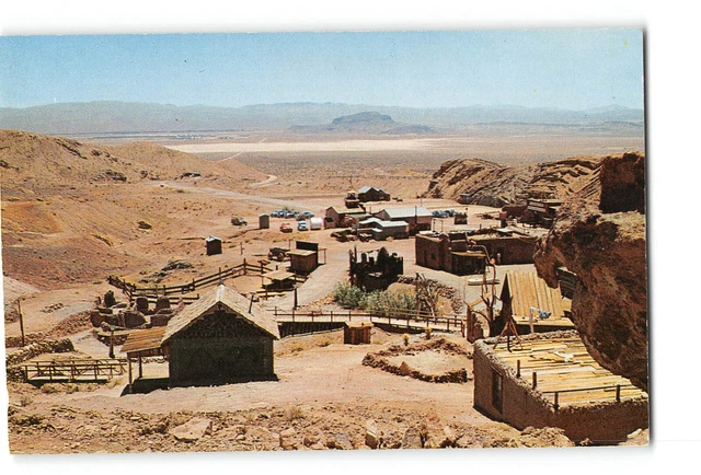 California CA Vintage Postcard Calico Ghost Town Genera View