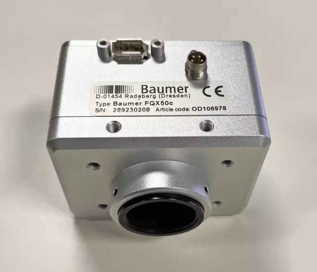 Baumer FQX50c Ccd 1/1.8 " Firewire Colore Industriale Scientifica Camera C-Mount 2