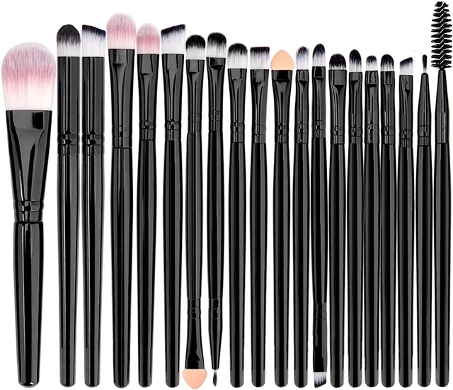 20Pcs Pennelli per Trucco Professionale Set Penneli Make up Occhi Pennelli Da Tr
