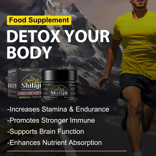 PREMIUM NATURAL SHILAJIT Resin Strong High Strength 60g Energy Boost