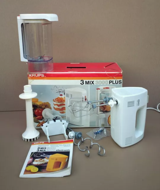 Robot MULTIFONCTIONS KRUPS 3000 PLUS vintage batteur mixeur blender boite MARCHE