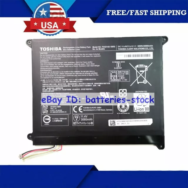 Genuine PA5214U-1BRS 36Wh Battery for Toshiba Portege WT20-B Z20T-B G71C000JQ110