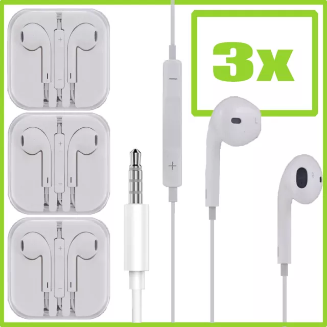 3x Estéreo Auriculares 3,5mm para sony Xperia Tipo 1 5 10 1 Pro Ultra