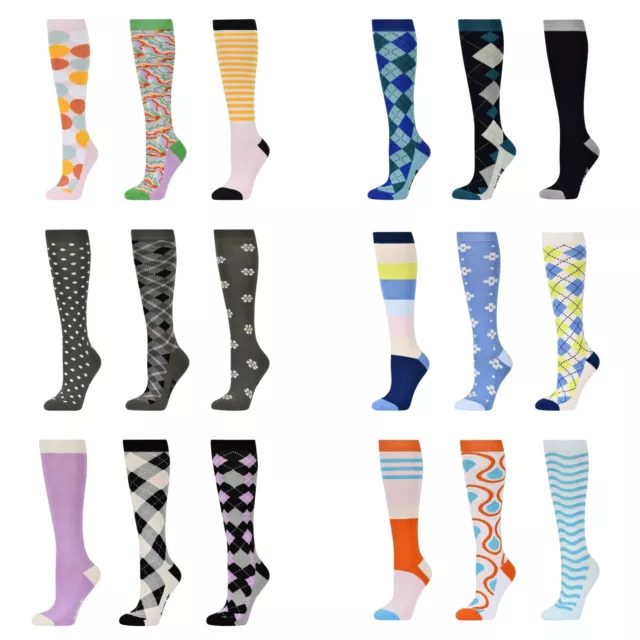 Dublin Womens 3 Pack Knee High Socks - Range Of Colours | Equestrian Wear